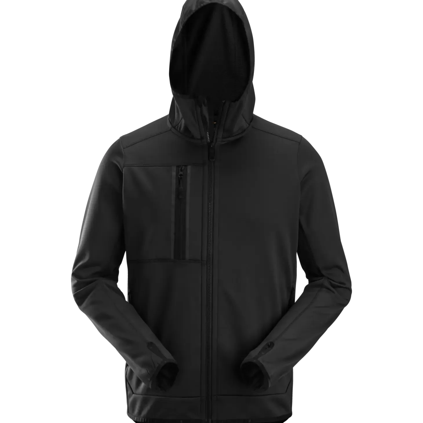 Snickers hættetrøje fleece sort str. 2XL