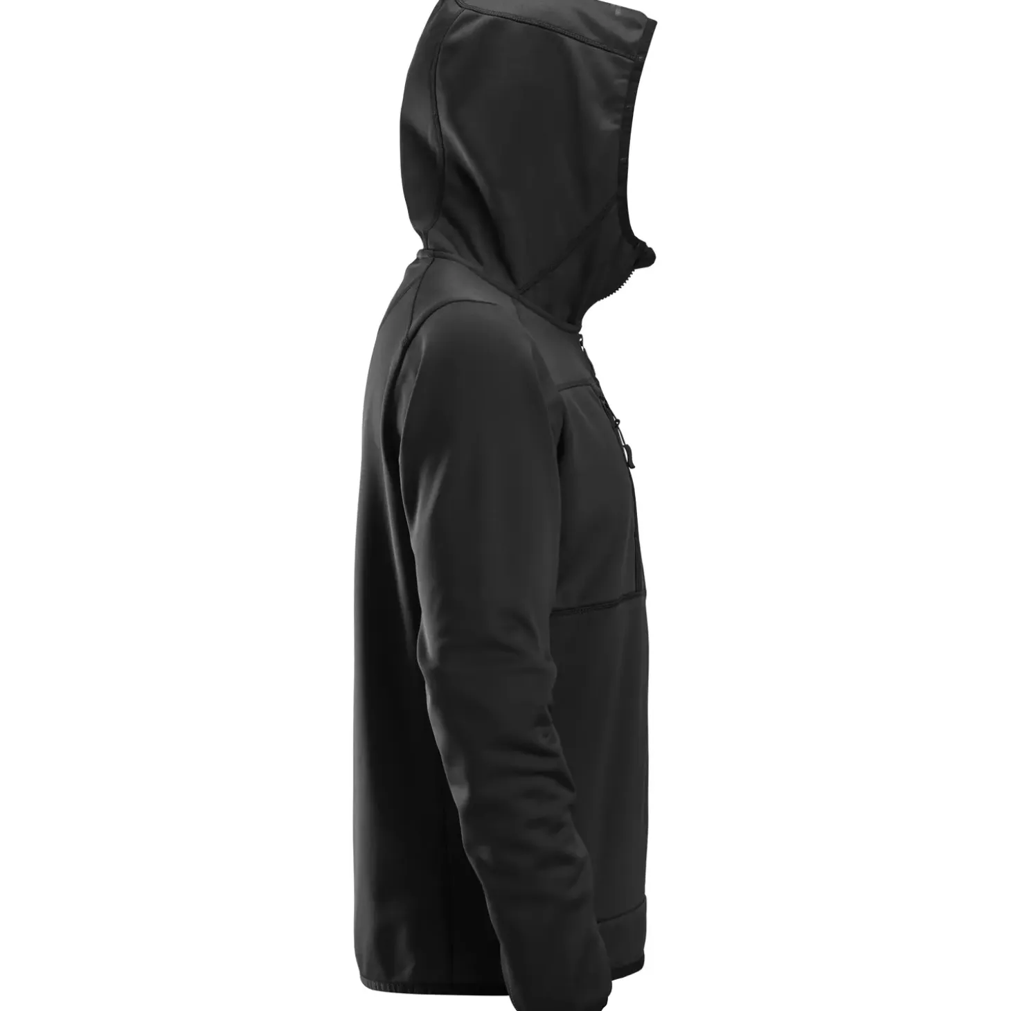 Snickers hættetrøje fleece sort str. 2XL