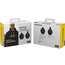 Snickers workpack pilejakke + hættetrøje sort 3XL