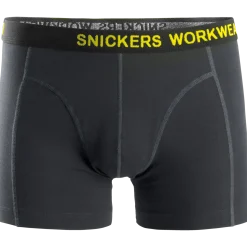 Snickers Workwear boxershorts 2-pak sort/koksgrå str. M