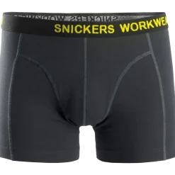 Snickers Workwear boxershorts 2-pak sort/koksgrå str. M