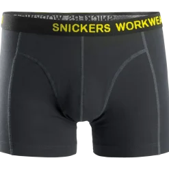 Snickers Workwear boxershorts 2-pak sort/koksgrå str. M