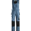 Snickers Workwear håndværker helbukser DuraTwill oceanblå/sort str. 58