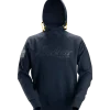 Snickers Workwear hættetrøje logo navy str. S