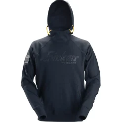 Snickers Workwear hættetrøje logo navy str. S