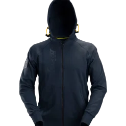 Snickers Workwear hættetrøje logo med lynlås navy str. L