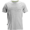 Snickers Workwear t-shirt kortærmet logo lys gråmeleret str. S