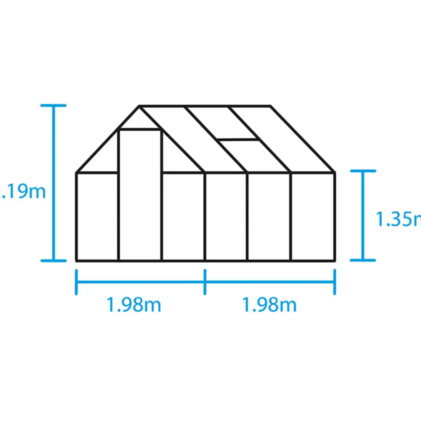 Sokkel til Halls Qube 66 3,9 m²
