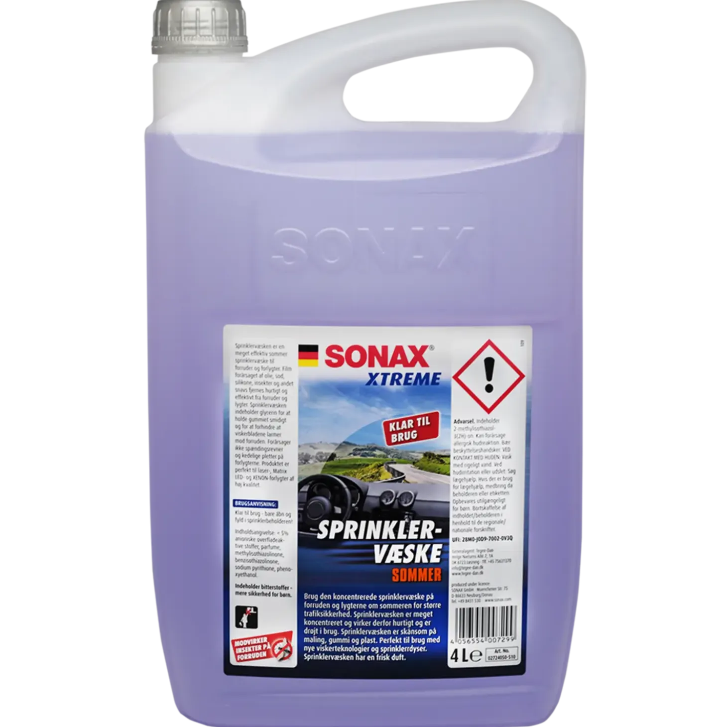 Sonax sommer sprinklervæske 4 L