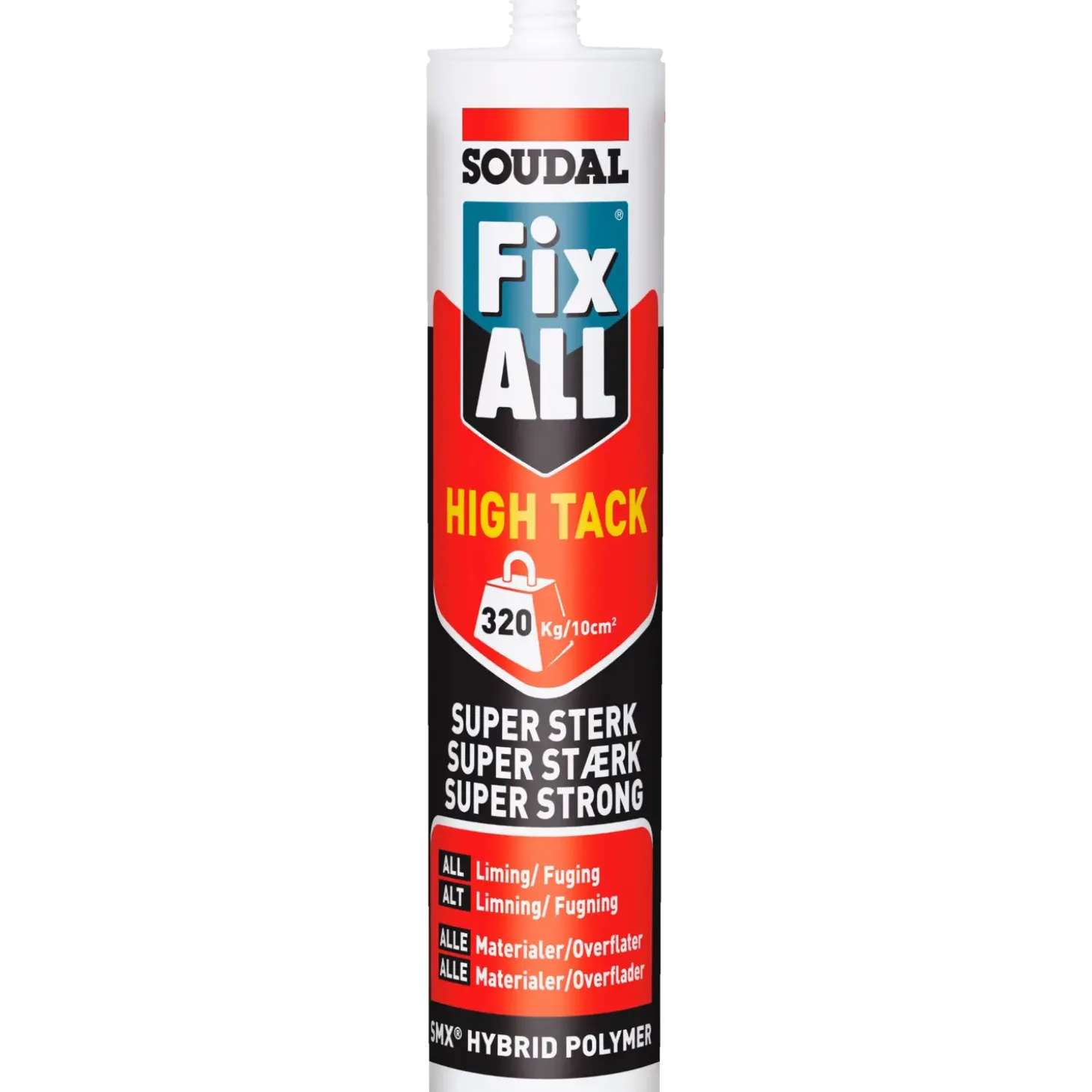 Soudal Montagelim Fix All High Tack hvid 290 ml