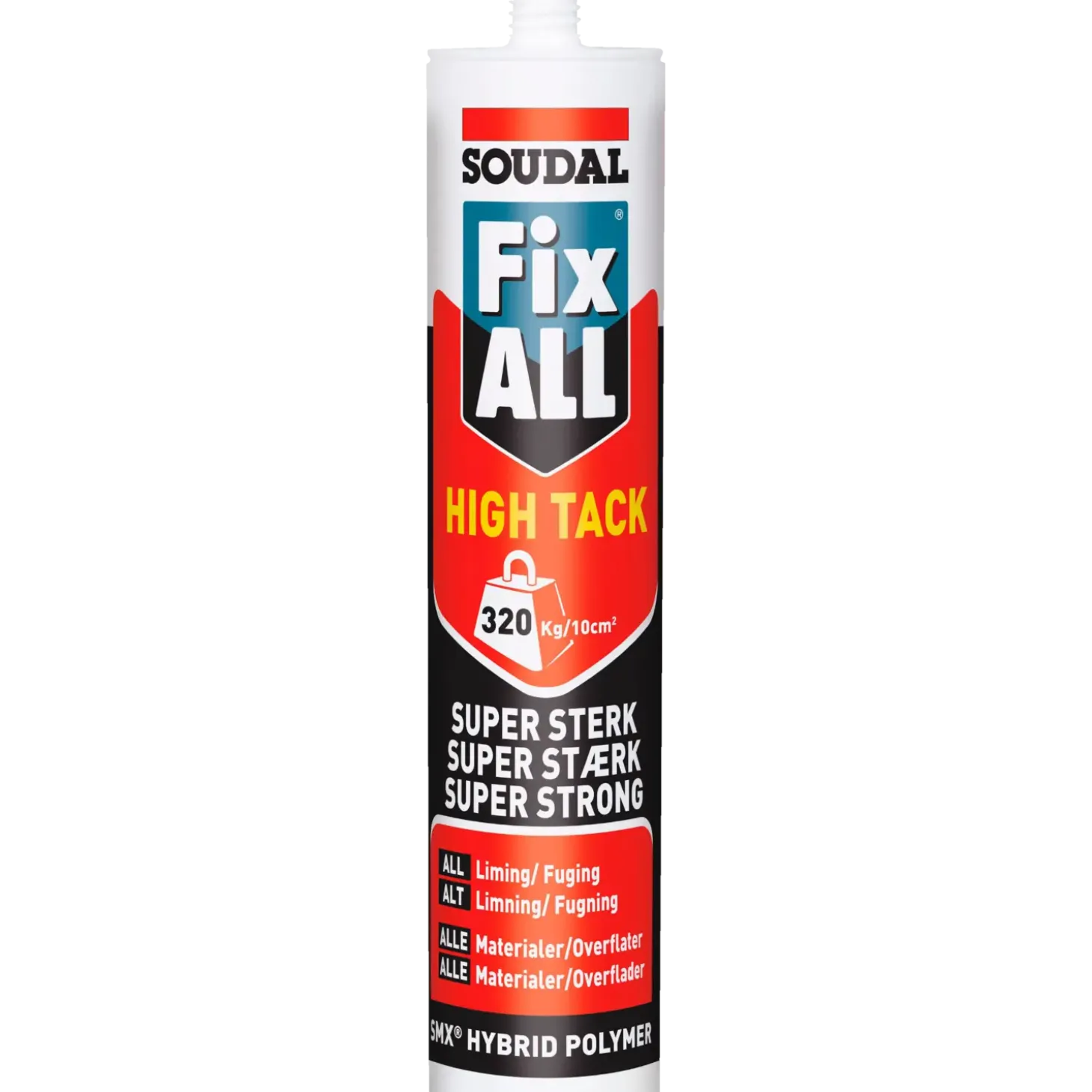 Soudal Montagelim Fix All High Tack hvid 290 ml