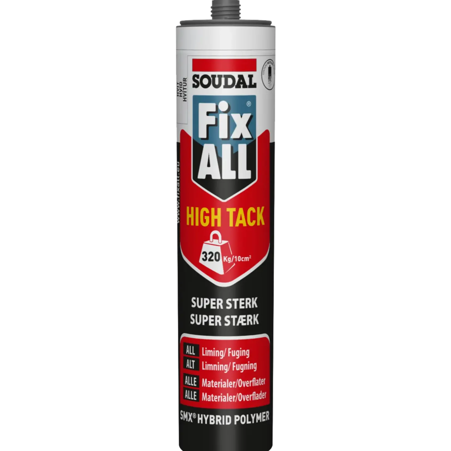 Soudal Montagelim Fix All High Tack hvid 290 ml