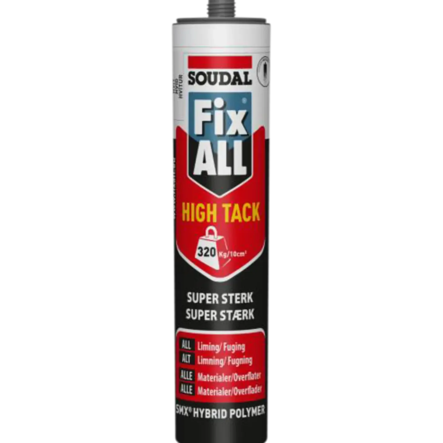 Soudal Montagelim Fix All High Tack hvid 290 ml