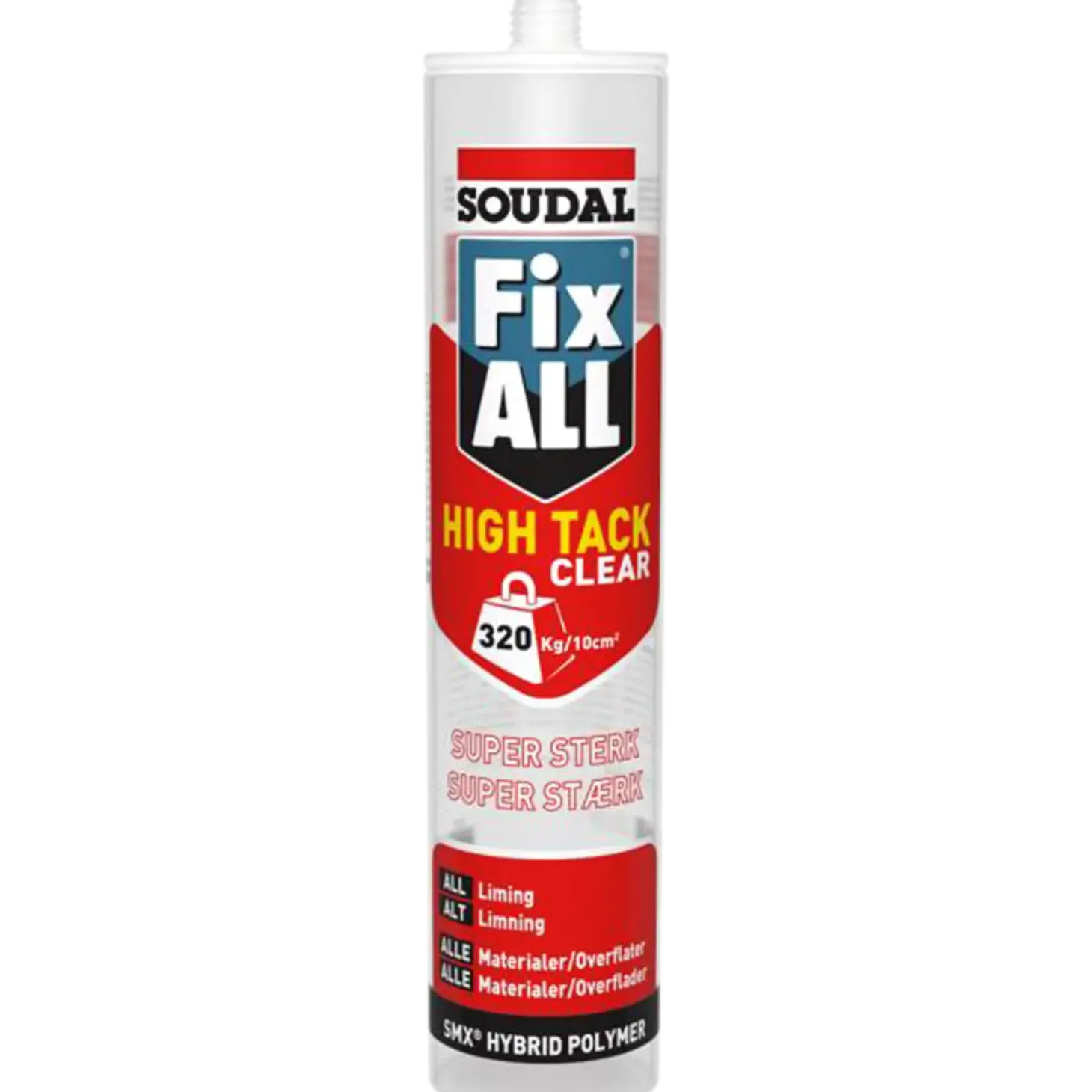 Soudal Montagelim Fix All High Tack hvid 290 ml