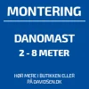 Standard montering/opsætning af DanoMast flagstang 2-8 m   Vær OBS på betingelser for montering