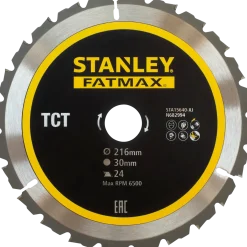Stanley rundsavsklinge Ø216x30 mm 24T
