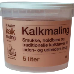 St. Astier NHL kalkmaling 5 L - Hvid Laserende