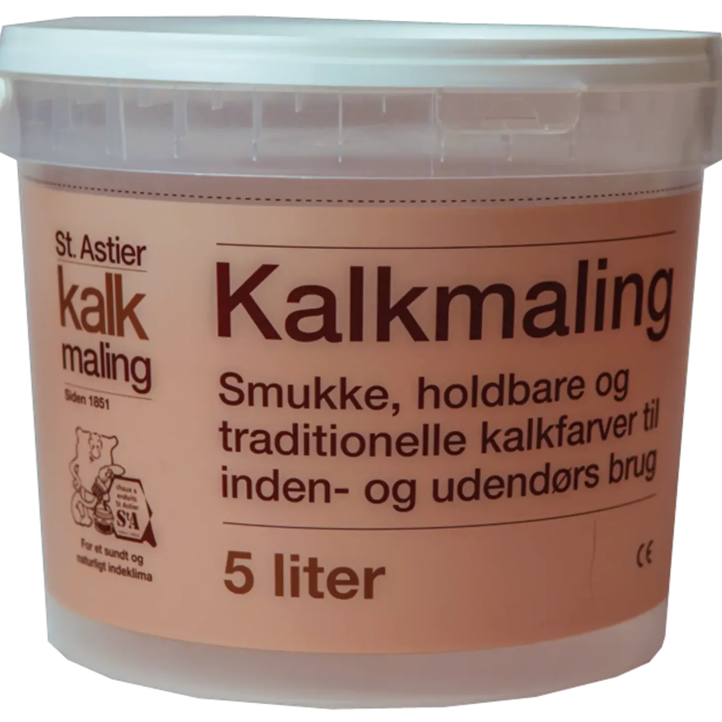 St. Astier NHL kalkmaling 5 L - Hvid Laserende