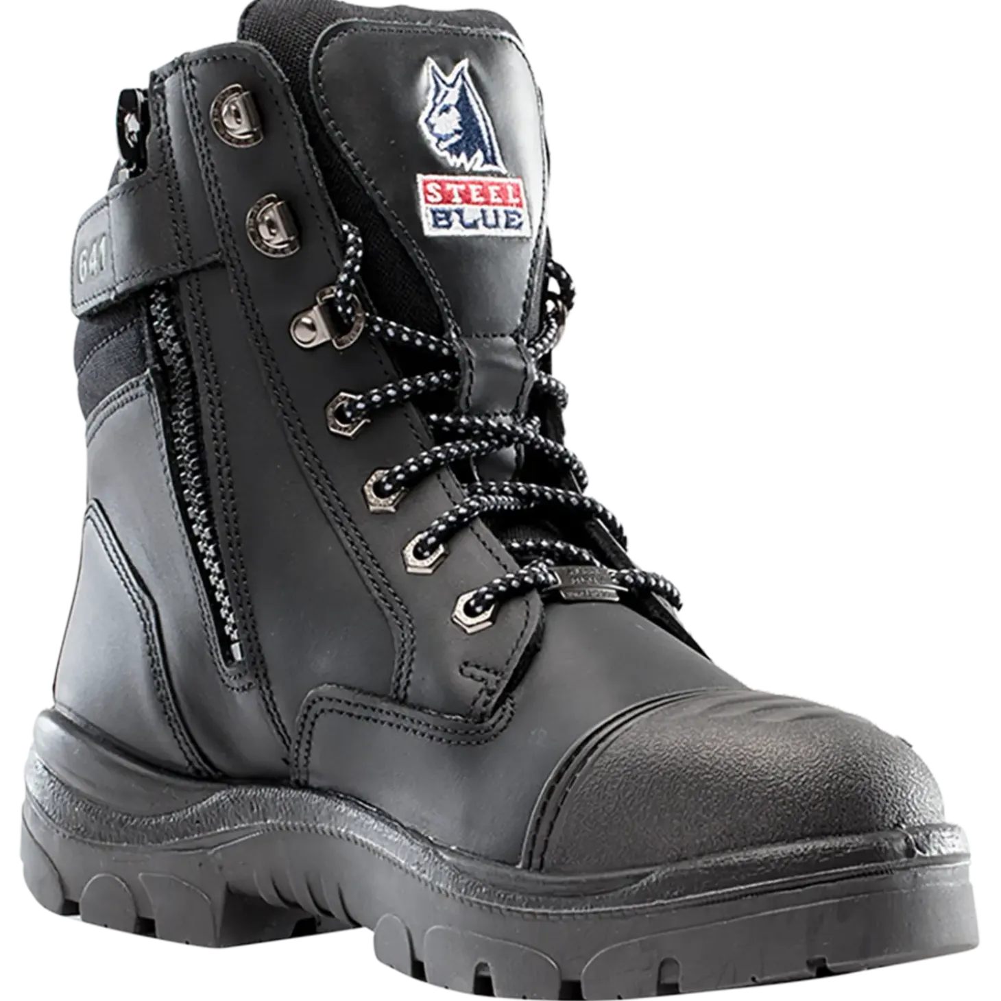 Steel Blue Southern Cross Zip S3 sikkerhedsstøvle sort str. 46