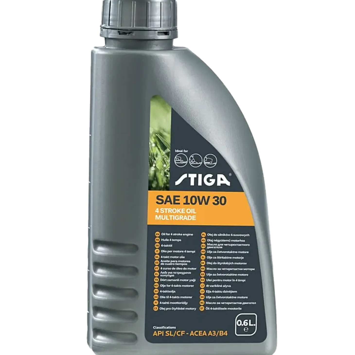 Stiga 4-takts motorolie 10W-30, 0,6 L