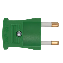Stikprop flad 250V grøn