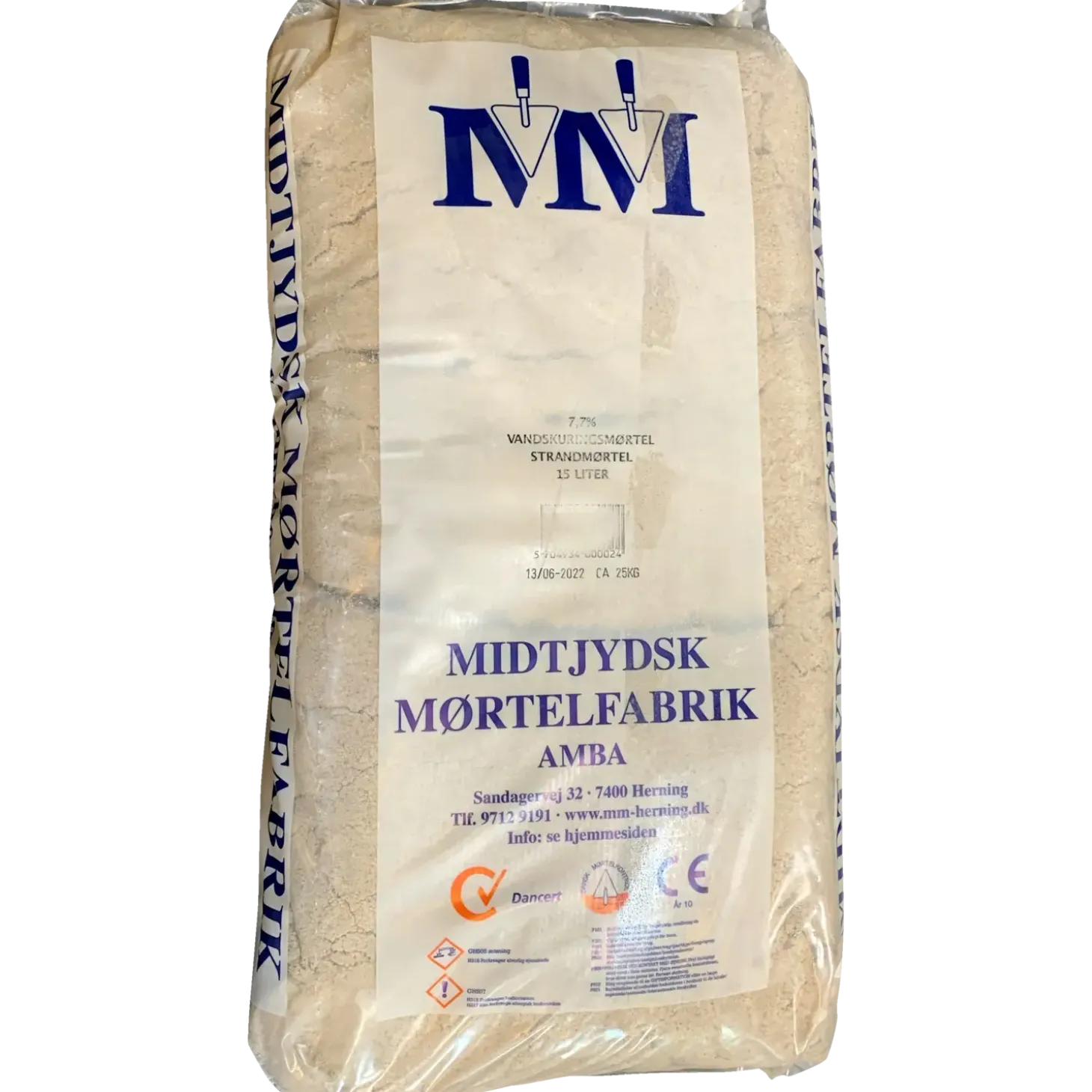 Strandmørtel 7,7% I 15L pose