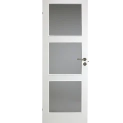 Swedoor Clever-line Easy GW3 m/glas glat hvid 40x825x2040 mm