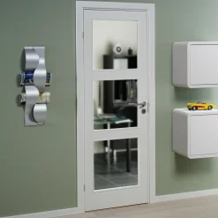 Swedoor Clever-line Easy GW3 m/glas glat hvid 40x825x2040 mm