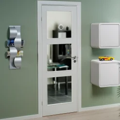 Swedoor Easy GW3 m/glas hvid 40x725x2040 mm
