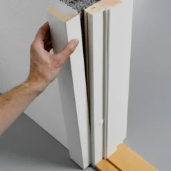 Swedoor Flex +Karm 92 mm hvid fyr 886x2089 mm m/std.bund i bøg