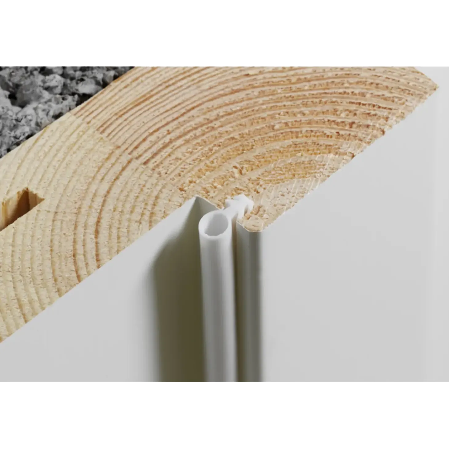 Swedoor Flex +Karm 92 mm hvid fyr 886x2089 mm m/std.bund i bøg