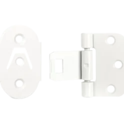 Swedoor snap-in hængselssæt metal/plast hvid