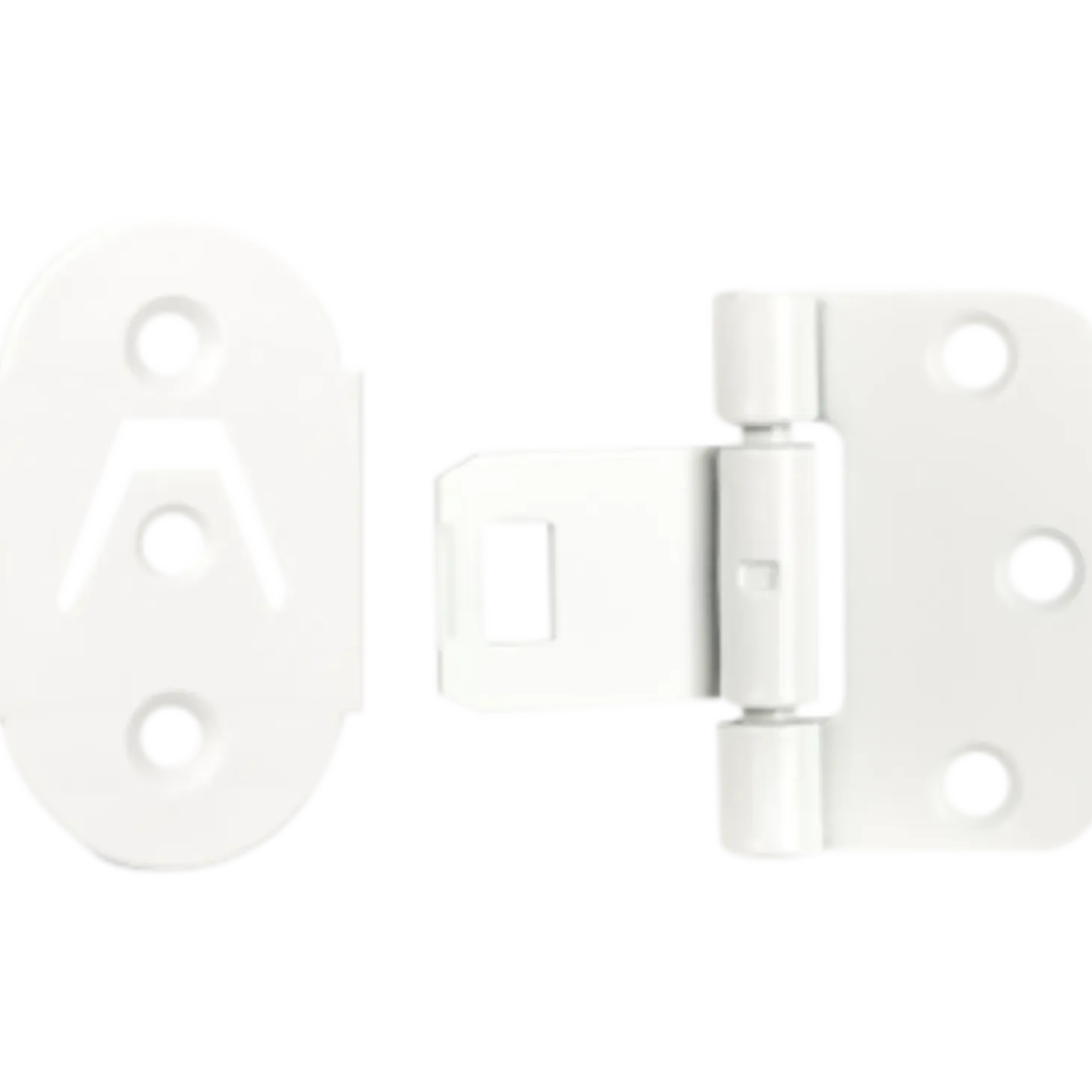 Swedoor snap-in hængselssæt metal/plast hvid
