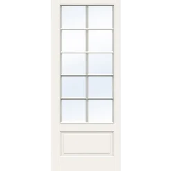 Swedoor sprossedør SP10 glas hvid stående 40x725x2040 mm