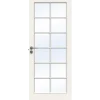 Swedoor sprossedør SP12 glas hvid 40x825x2040 mm