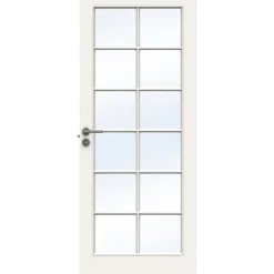 Swedoor sprossedør SP12 glas hvid 40x825x2040 mm