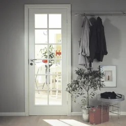 Swedoor sprossedør SP12 glas hvid 40x825x2040 mm