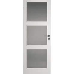 Swedoor Stable GW3 m/klar glas hvid 40x825x2040 mm