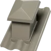 Swisspearl hætte B5 150x150 mm 15/45° mørkegrå