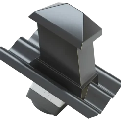 Swisspearl hætte til aftræksrør B7 150x150 mm 15/45° sortblå