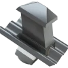 Swisspearl hætte til aftræksrør B6 150x150 mm 15/45° mørkegrå