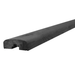 Systemhegn hjørnesæt sortmalet 180 cm