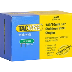 Tacwise 140 / 10mm hæfte klamme rustfri stål