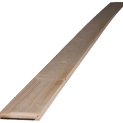 Tagbrædder fyr/gran rupløjede m/endenot 25 x 125 mm pr. løbende m