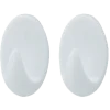 Target ovale kroge medium 2 stk hvid