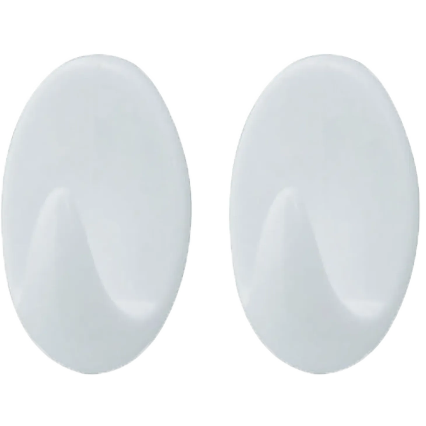 Target ovale kroge medium 2 stk hvid