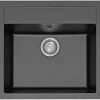 Tectonite vask grafit metallic - 49x37 cm inkl. strainer og bagplade