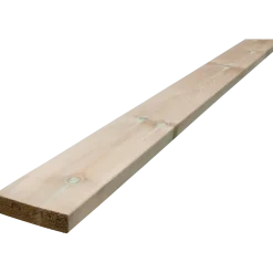 Terrassebrædder GDS glat fyr trykimprægneret 32 x 125 mm L - 480 cm