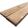 Terrassebrædder m. riller brunimprægneret 28x145 mm x 4,2 m
