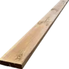 Terrassebrædder rillet/glat fyr brunimprægneret 32x125 mm x 4,2 m